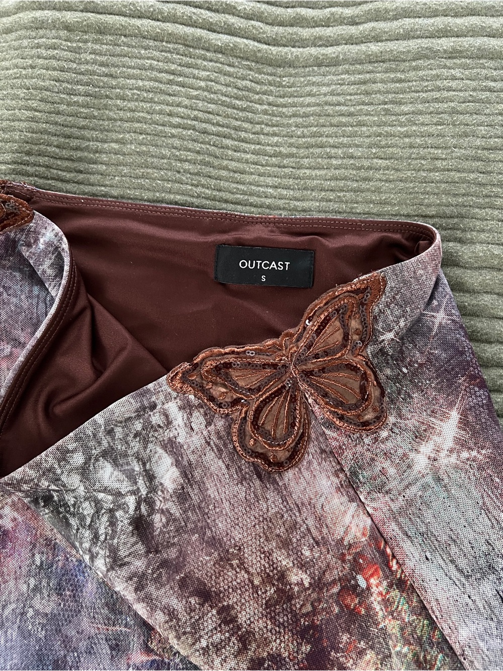 Tie-Dye Halter Mini Skirt Set - Purple Multi - Picture 5 of 5